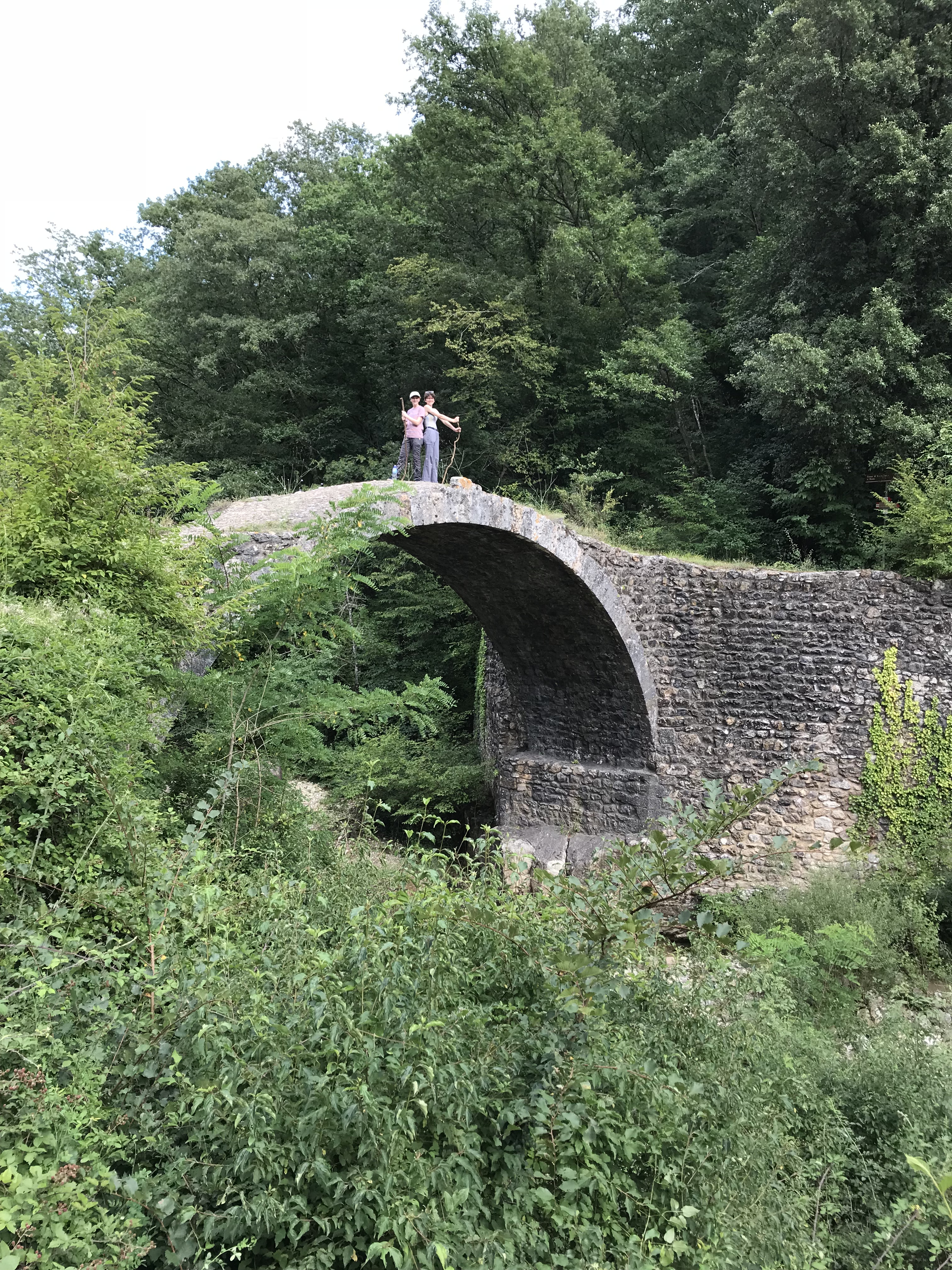 Hiking Ponte della Pia bridge in Rosia