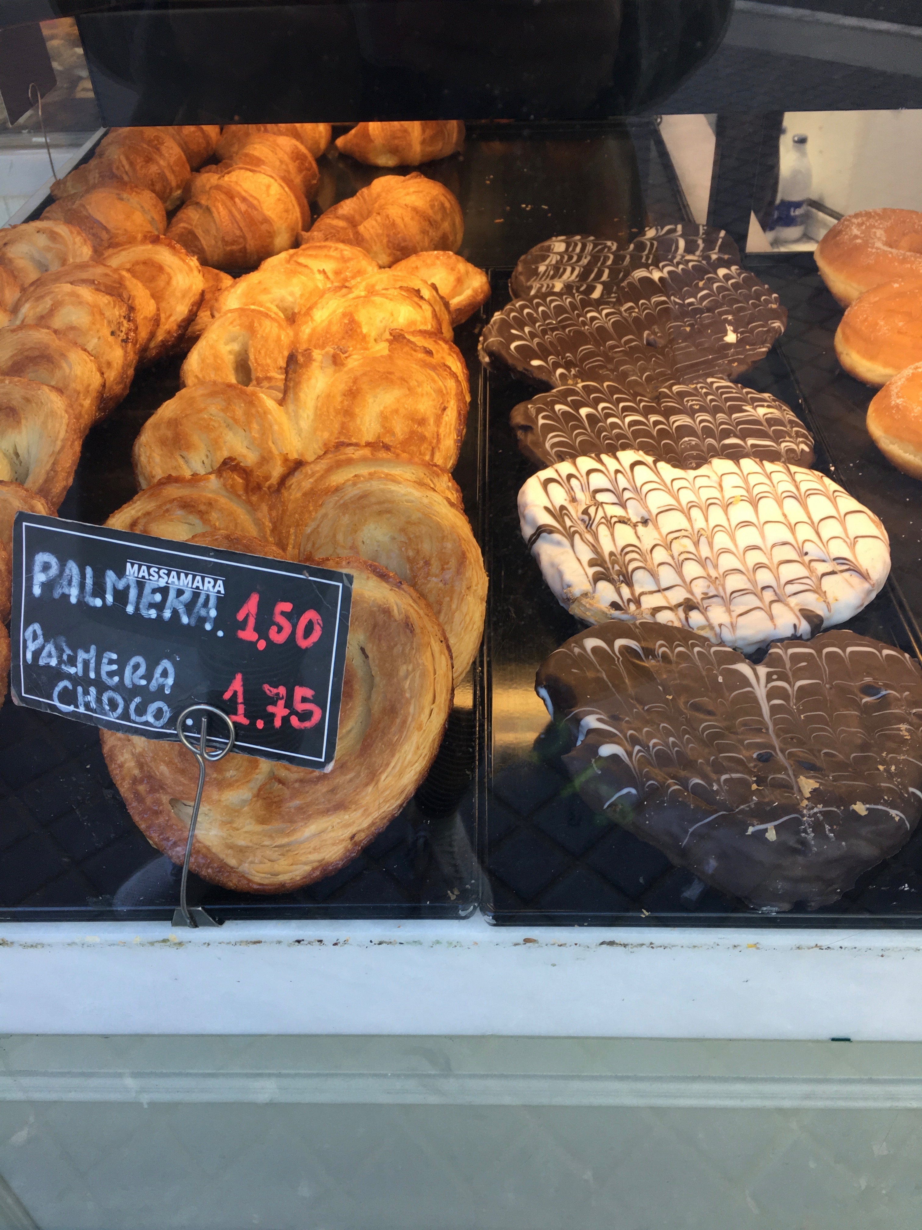 Palmeras cookies are the best treats in Spain.