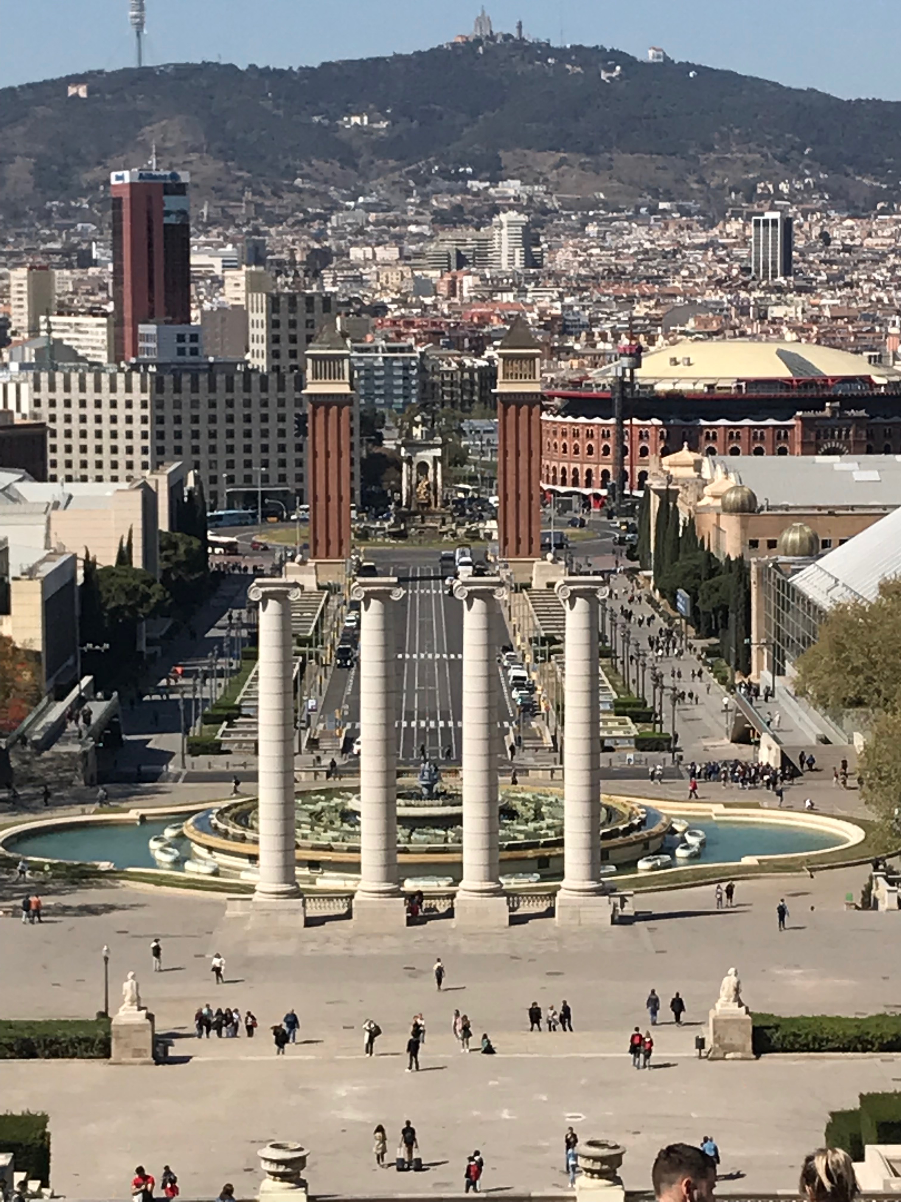The view from the steps of MNAC is incredible and one of the best things about Barcelona.